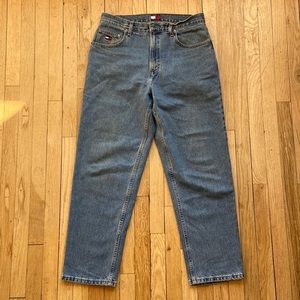 Vtg Tommy Hilfiger Mens Jeans Blue Size 34 x 30‎ Made In USA Flag Freedom Jeans